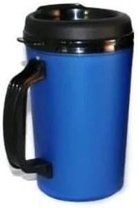 20 Oz Thermoserv Foam Insulated Coffee Mug - Pearl Dark Blue - Picture 1 of 12