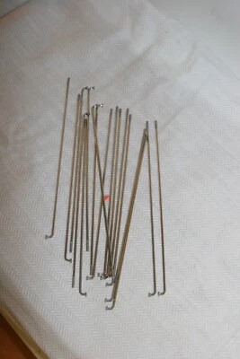 Stainless Steel Bicycle Spokes 292mm x 14ga/2.0mm & Nipples Qty 18 S105 - Image 1 of 2