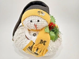 Peluche tejido muñeco de nieve University of Missouri Tigers - raro - Imagen 1 de 9