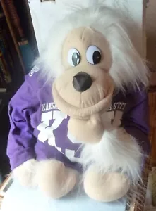 Pre Power Cat KSU Kansas State Willie the Wildcat Shirt on Stuffed Orang - Picture 1 of 4