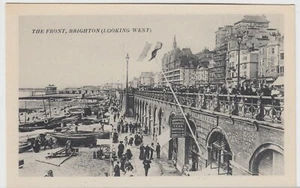 Sussex; The Front, Brighton, Looking West, No 12 PPC, Unused, c 1910 - Picture 1 of 2