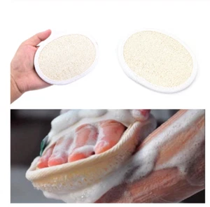 Exfoliating Loofah Pads Natural Luffa Loofa Body Sponge Scrubber Brush hand held - Picture 1 of 9