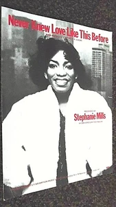 STEPHANIE MILLS: NEVER KNEW LOVE LIKE THIS BEFORE (SHEET MUSIC) - Picture 1 of 1