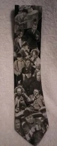 1994 vintage THE THREE STOOGES NECKTIE RALPH MARLIN 58" USA BLACK WHITE - Picture 1 of 8