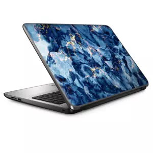 Laptop Skin Wrap Universal for 13 inch - Heavy Blue Gold Marble Granite - Picture 1 of 7