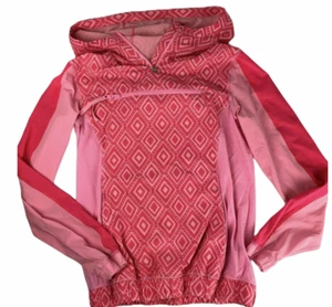 LULULEMON Ivivva Pullover Hoodie Hooded Jacket Half Zip Windbreaker Front Pocket - Picture 1 of 11