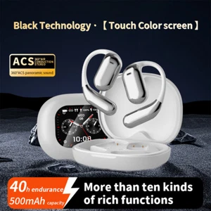 New Open Ear Headphones TWS True Wireless Open Ear Earbuds Ear Hook 40H Playtime - Picture 1 of 23