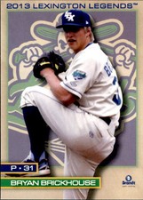 2013 Lexington Legends Brandt #5 Bryan Brickhouse Charlotte North Carolina Card