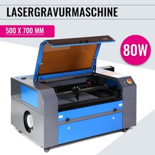 80W CO2 Laser Cutter Graviermaschine Graviergerät Gravier Gravurmaschine 70x50cm