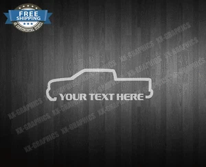 Crew Cab Truck Personalized Text Decal Sticker For chevy gmc silverado sierra - Bild 1 von 1