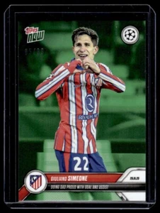2024 Topps Now UCL #89 Giuliano Simeone Green /99 Doing Dad proud with goal a - Picture 1 of 2