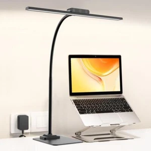 Schreibtischlampe LED Dimmbar 12W Schreibtischlampe Mit Metallbasis Homeoffice - Bild 1 von 8