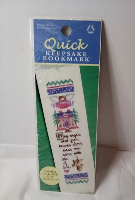 Quick Keepsake BookmarkCounted Cross Stitch Kit Bless Our Home by Leisure Arts - Image 1 of 4