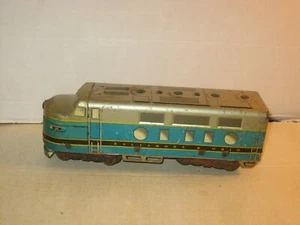 O Gauge Marx B&O #62 Tinplate Lithographed Diesel A unit Non Powered - Picture 1 of 6