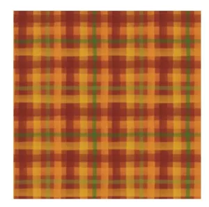 David Textiles Fabric, Fat Quarter 18" X 21", 100% Cotton, Orange Paint Plaid - Picture 1 of 1