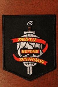DEATH BEFORE DISHONOR PATCH - USMC ARMY Skull Harley Davidson Military MMA - Picture 1 of 1