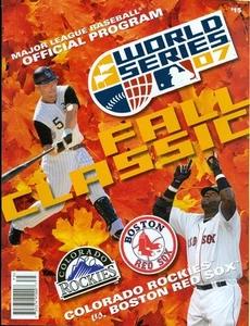 Programa Serie Mundial 2007: Colorado Rockies vs Boston Red Sox - Imagen 1 de 1
