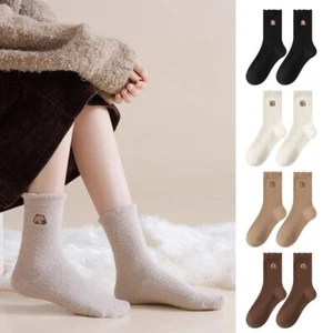 1Pair Soft Capybara Socks Thick Floor Sleep Socks Winter Socks for Woman Girls - Picture 1 of 17