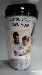Design Your Own Travel Mug~17 oz~Black Lid~Template~Child Homemade Art Gift🎁 - Picture 1 of 5