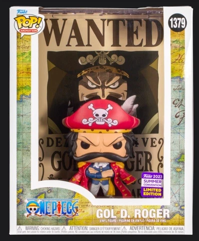 Funko Pop One Piece Gol D. Roger #1379 Wanted Poster SDCC 2023 Shared Exclusive Cover
