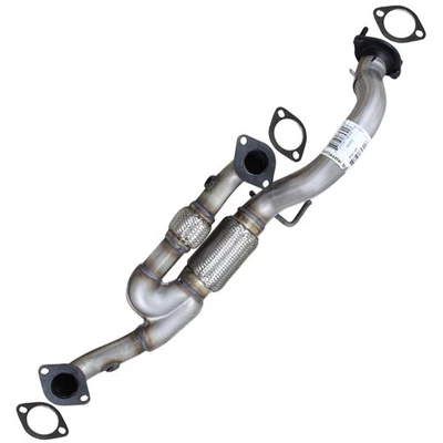 Tubo delantero de acero inoxidable de ajuste directo se adapta a: 2006-2010 Azera Sonata 3,3 L 3,8 L Foto 1 de 4