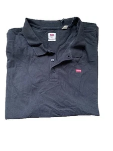 LEVIS Herren Poloshirt Medium Polohemd Polo Shirt Logo Classic Schwarz 4XL - Bild 1 von 4