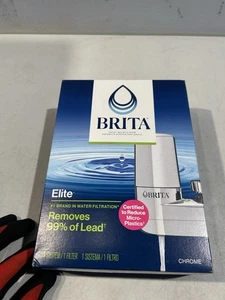 BRITA Elite Faucet Mount Filtration System Water Purification Chrome, New - Picture 1 of 6