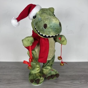Gemmy Weihnachten T-Rex Dino animiert singt tanzt FUNKTIONIERT spielt Twist & Shout - Bild 1 von 12