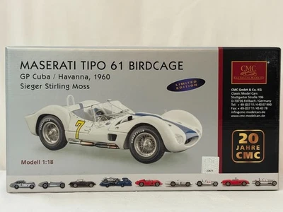 Jaula para pájaros CMC Maserati Tipo 61 #7 Havana GP 1960 - Edición limitada Diecast M-125 Foto 1 de 4