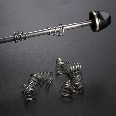 12 Pezzi Bicicletta Ruota Perno Passante Molla Rilascio Rapido Asta Albero Leva - Immagine 1 di 4