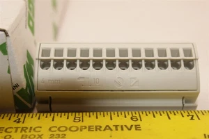 9 PIECE WAGO 812-101 BUSBAR TERMINAL BLOCK 4mm² (LIGHT GREY) - Picture 1 of 2