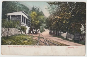 Penn St Railroad Tracks WHITE HOUSE BASE NEVERSINK Mt Reading PA Postcard UDB UB - Picture 1 of 2