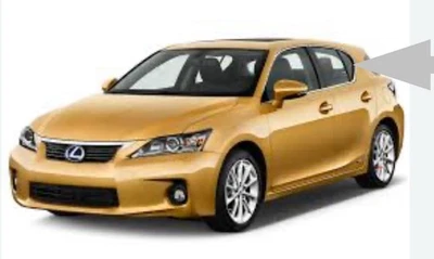 2011-2017 LEXUS CT200H REAR LEFT DRIVER DOOR FIXED WINDOW GLASS OEM 68189-76010 - Image 1 of 4