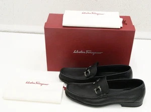Salvatore Ferragamo Grandioso Double Gancio Bit Loafers Mens Size 8.5/US 9.5 - Picture 1 of 13