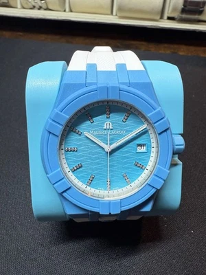 Maurice Lacroix Aikon #tide esfera de diamante azul hielo — 40 mm HECHO EN SUIZA NUEVO CON CAJA Foto 1 de 4