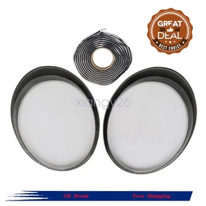 Pair Car Headlight Lens Cover Shell+Glue Fits 2006-2012 Porsche Carrera 997 911 - Picture 1 of 11