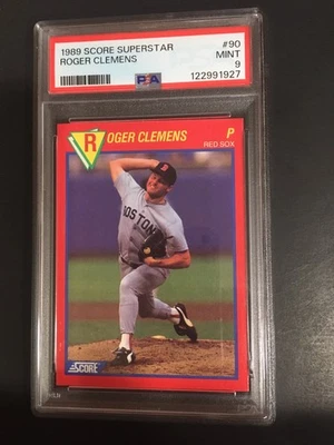 1989 SCORE SUPERSTAR ROGER CLEMENS, #90, PSA 9 (Free Shipping On 3!) POP 1 - Image 1 of 2