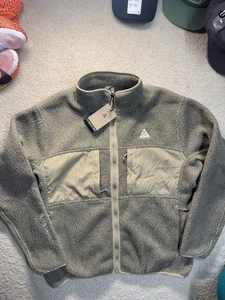 Chaqueta polar Nike ACG Arctic Wolf Denali cremallera completa talla M beige topo tabaco - Imagen 1 de 11