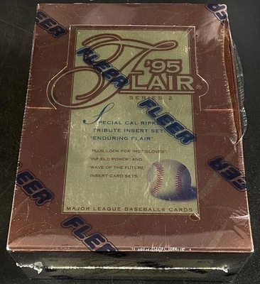 1995 Fleer Flair Series 2 Baseball Factory Sealed Hobby Wax Box 24 Packs - Image 1 of 4