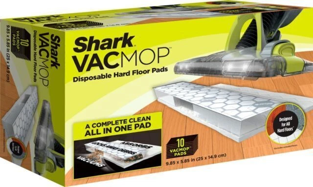 Shark VMP10 Vacmop Disposable Hard Floor Vacuum Mop - White
