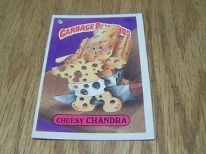 1987 TOPPS GARBAGE PAIL KIDS CHEESY CHANDRA TRADING CARD - Picture 1 of 1