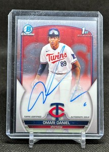 OMARI DANIEL 2023 BOWMAN CHROME 1ST BOWMAN AUTO!