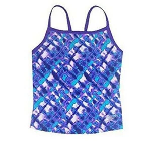 Speedo Girls' Racerback Tankini Swim Top - Variety of Colors & Sizes - Picture 1 of 37