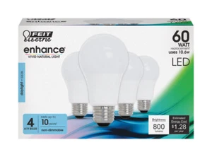 Feit Electric OM60/950CA10K/4 10.6W 5000K 800 Lumens Daylight LED Light Bulb - Picture 1 of 1