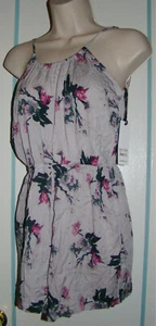 BB Dakota Lavender Floral Print Romper, NWT Size Small Summer Fashion - Picture 1 of 5