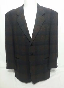 Missoni Uomo Purple Blue Check Mens Suit Coat Size 42R/52R IT  - Picture 1 of 7