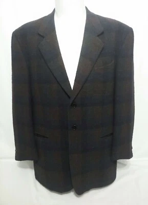 Missoni Uomo Purple Blue Check Mens Suit Coat Size 42R/52R IT  - Image 1 of 4