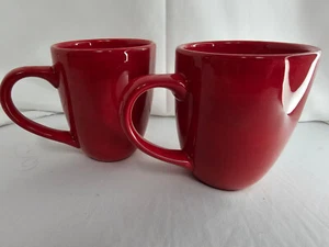 Ciao II by Artimino Tazza da tè caffè rosso terracotta dipinta a mano set 2 - Foto 1 di 7