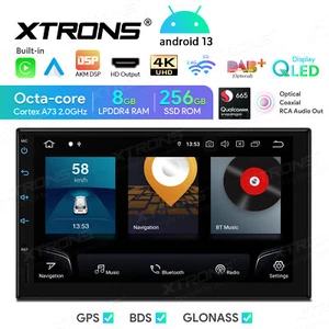 DVR+ 2-DIN 8-Core 8+256GB 7" QLED Android 13 Car Stereo Radio GPS WiFi Head Unit - Picture 1 of 16