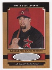 JEFF BAGWELL 2001 Upper Deck Legends Legendary Game Jersey # J-JB Astros NM - MT